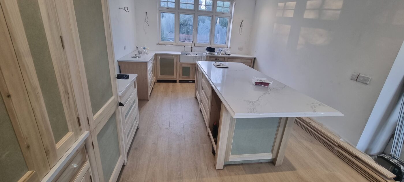 Kitchen before hand painting